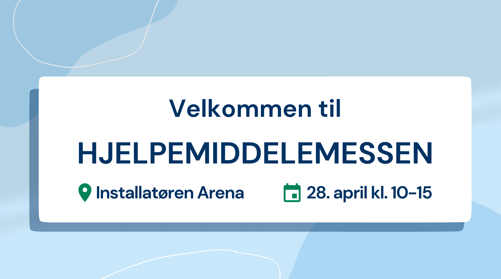Informasjonsbilde om Hjelpemiddelemesse Sør-Øst i Fredrikstad ved Installatøren Arena 28. april 2026