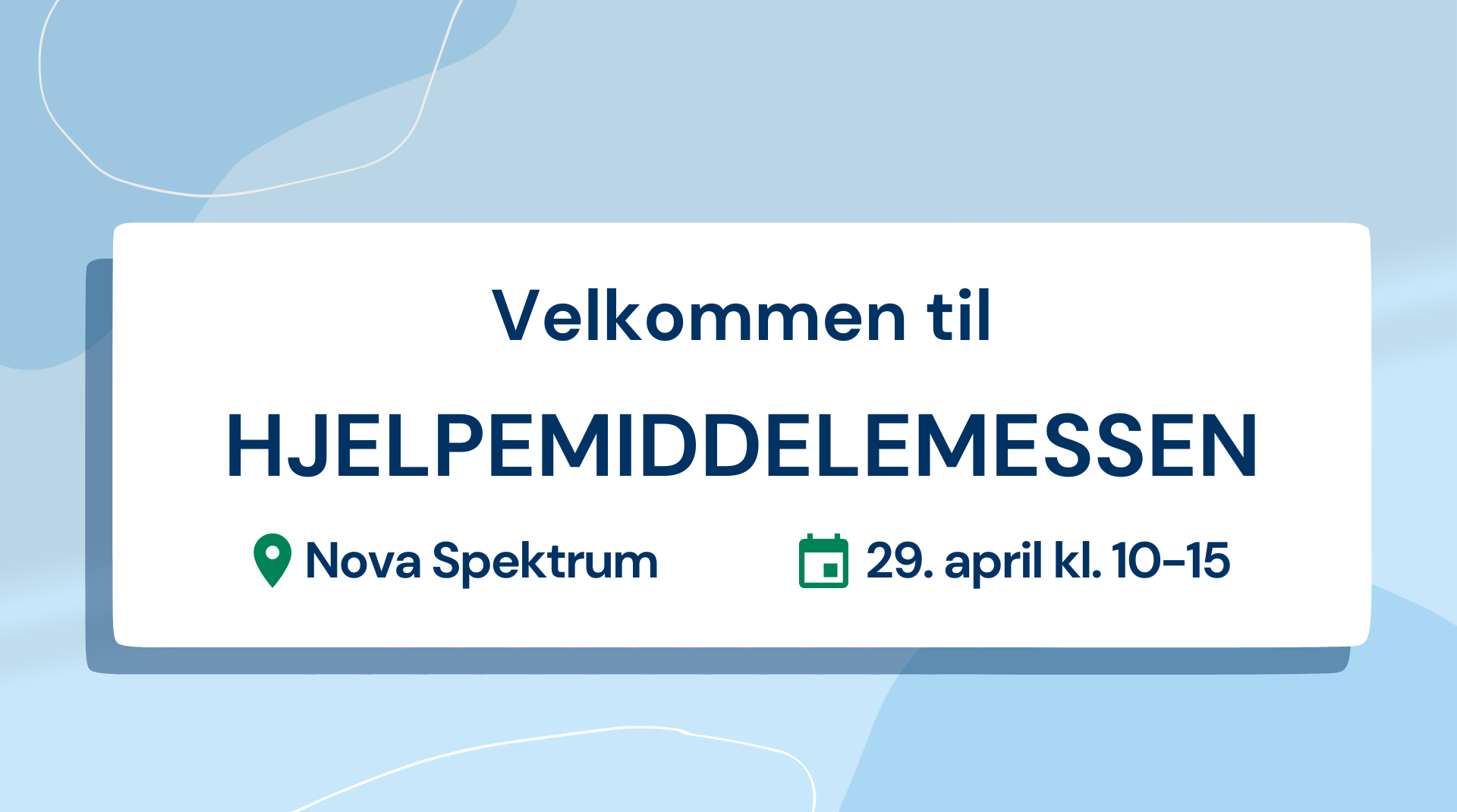 Informasjonsbilde om Hjelpemiddelemesse Sør-Øst i Lillestrøm ved Nova Spektrum 29. april 2026